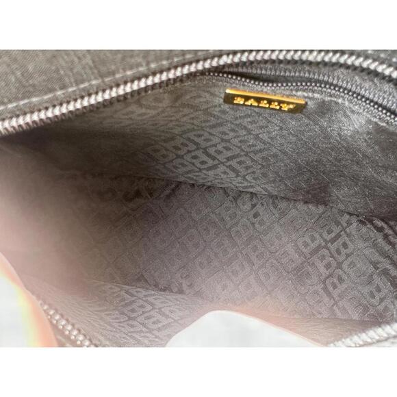 Bally Vintage Black Silk Evening Bag Gold tone Chain 1980s/1990s - Picture 4 of 10